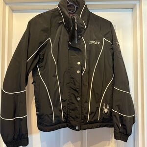 Spyder Black and White Ski Jacket